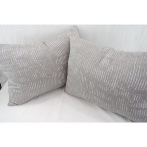 EUC Set Of Two Persea European Accent Niche Pillows | Grey, Throw